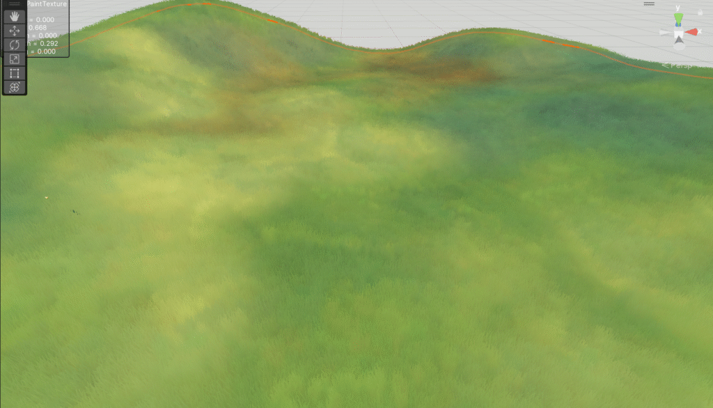 Grass with shader on terrain