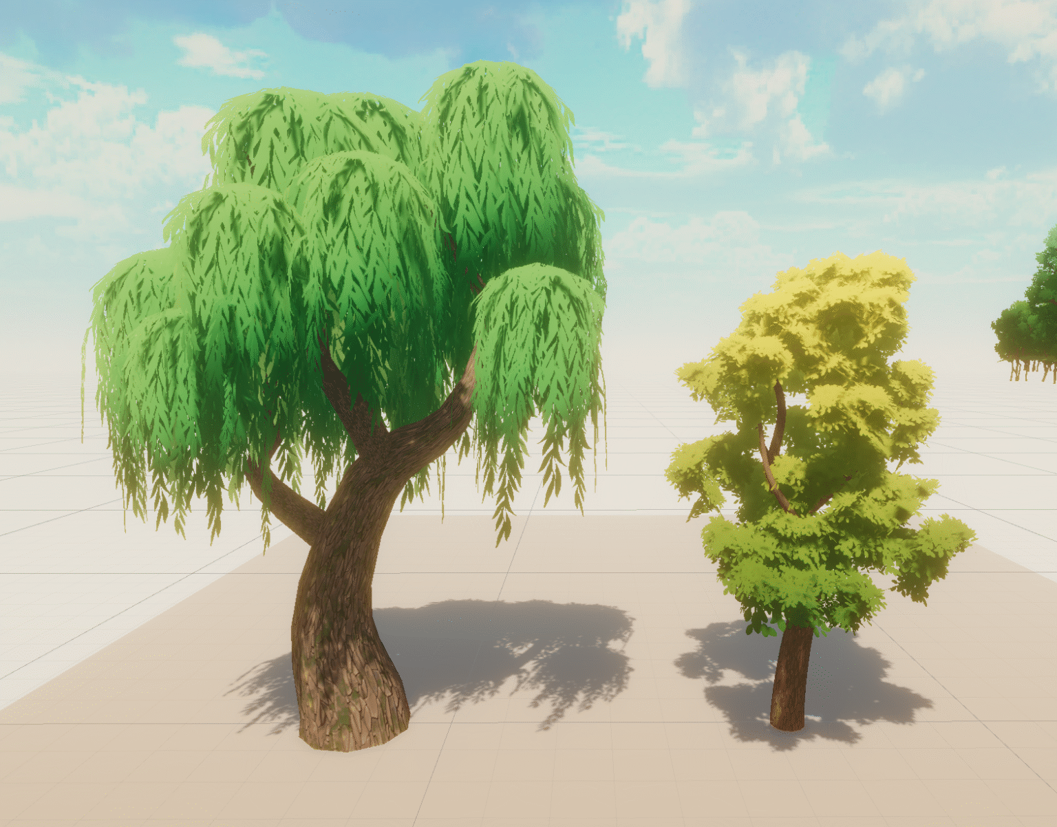 A couple trees