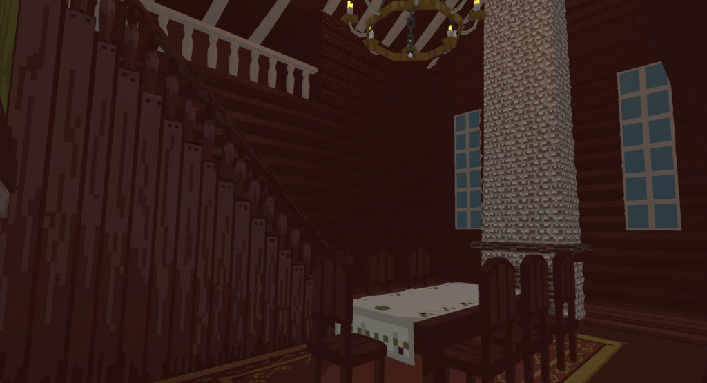 Dining hall in-game